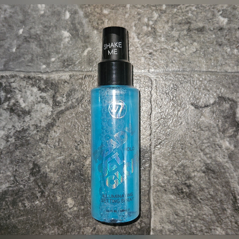 W7 Ready, Set, Glow Illuminating Setting Spray 3.5fl Oz In Holo BNIB